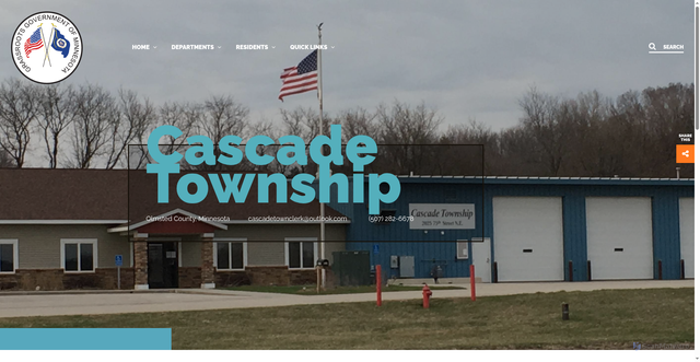 Security scan screenshot of https://cascadetownshipmn.gov/