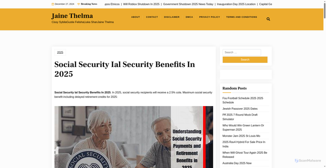 Security scan screenshot of https://seliavabagail.pages.dev/wddbvdq-social-security-ial-security-benefits-in-2025-photos-wgflxqr/