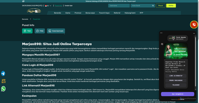 Security scan screenshot of https://marjan898atas.com/info-center