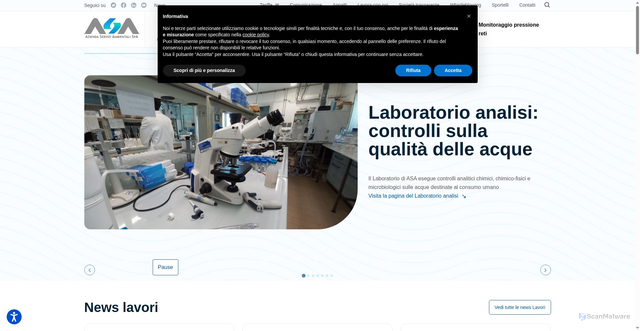 Security scan screenshot of https://www.asaspa.it/