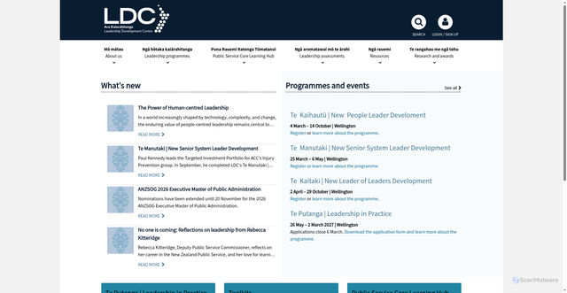 Security scan screenshot of https://www.ldc.govt.nz/