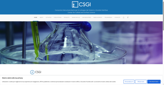 Security scan screenshot of https://www.csgi.unifi.it/