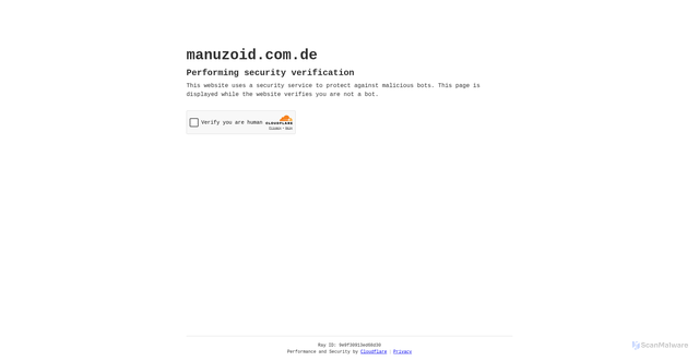 Security scan screenshot of https://manuzoid.com.de