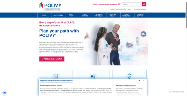 Security scan screenshot of https://polivy.com