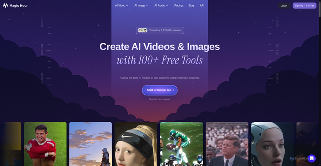 Security scan screenshot of https://magichour.ai