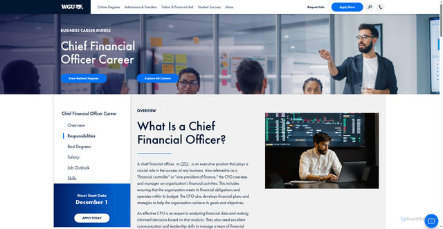 Security scan screenshot of https://www.wgu.edu/career-guide/business/cfo-career.html