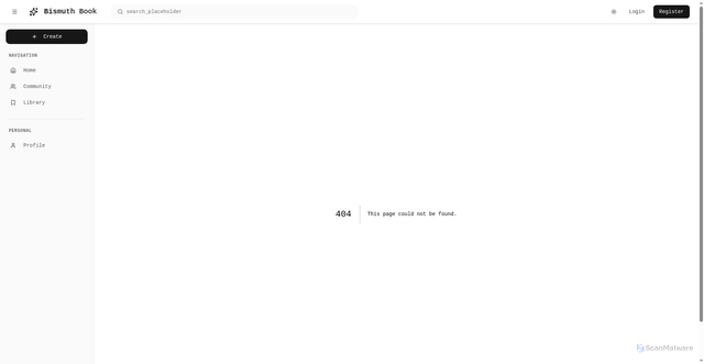 Security scan screenshot of https://bismuthbook-69dcy8j2vj.edgeone.app/404.html