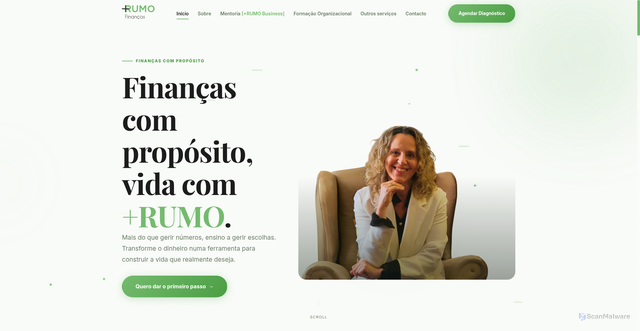 Security scan screenshot of https://maisrumofinancas.pt/