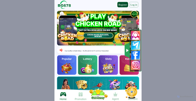 Security scan screenshot of https://www.bg678b9n.com/