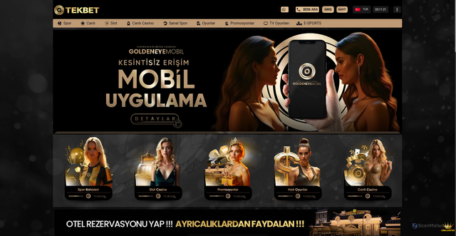 Security scan screenshot of https://www.tekbet232.com/