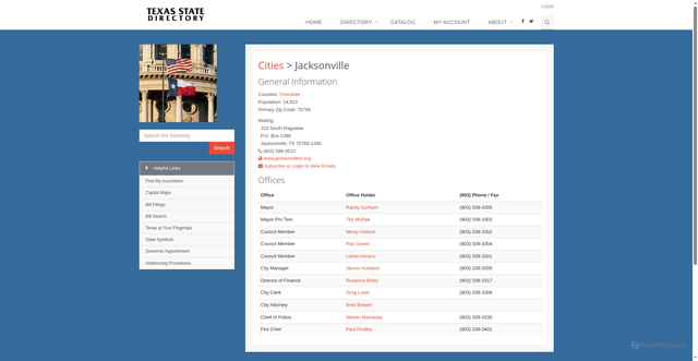 Security scan screenshot of https://www.txdirectory.com/online/city/detail.php?id=667