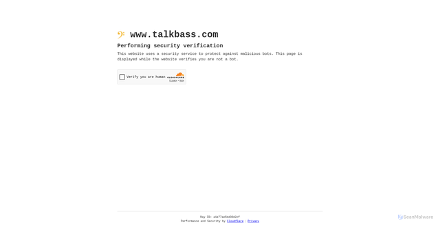 Security scan screenshot of https://www.talkbass.com