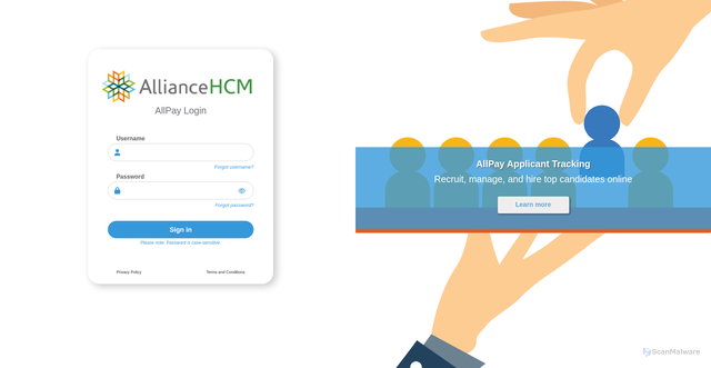 Security scan screenshot of https://www.hralliance.net