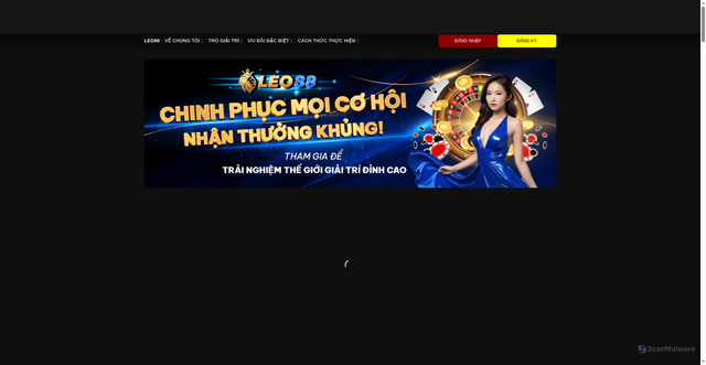 Security scan screenshot of https://leo88vn.vip/