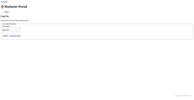 Security scan screenshot of https://marketer-portal.sjindustries.com