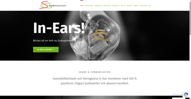 Security scan screenshot of https://soundcommunication.se