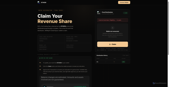 Security scan screenshot of https://soge-on-sol.pages.dev