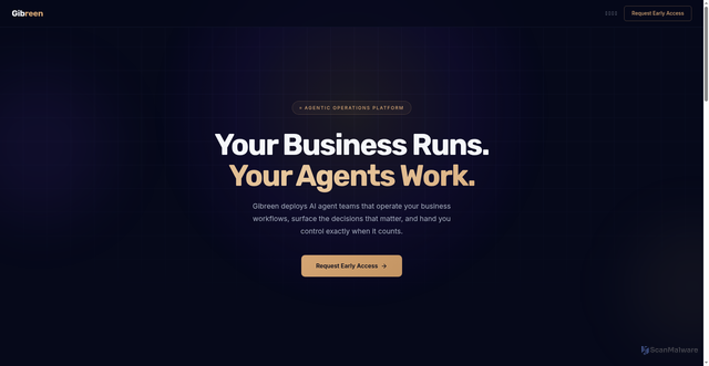 Security scan screenshot of https://gibreen-site.pages.dev/