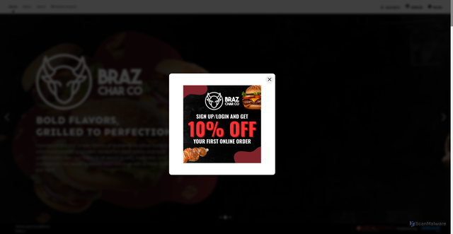 Security scan screenshot of https://orderonline.brazilianbbqcatering.com.au/