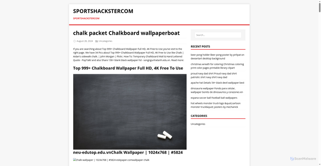 Security scan screenshot of https://sportshackstercom.pages.dev/post/chalk-packet/