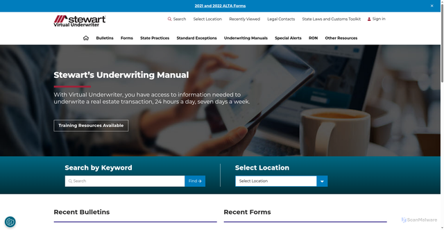 Security scan screenshot of https://www.virtualunderwriter.com