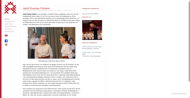 Security scan screenshot of https://afgirlschoir.se