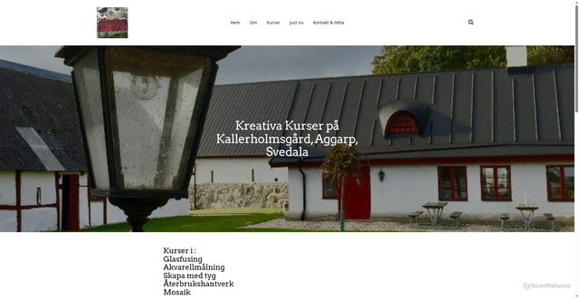 Security scan screenshot of https://kallerholm.se
