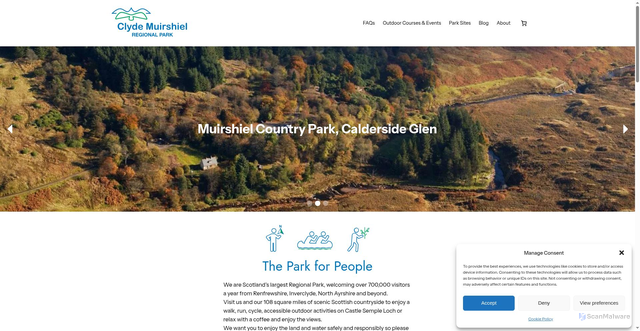 Security scan screenshot of https://clydemuirshiel.co.uk/