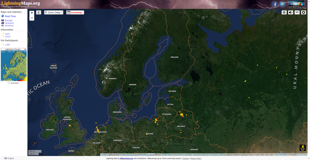 Security scan screenshot of https://www.lightningmaps.org