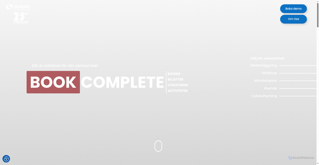 Security scan screenshot of https://bookcomplete.se