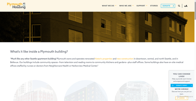 Security scan screenshot of https://plymouthhousing.org/what-we-do/our-buildings/