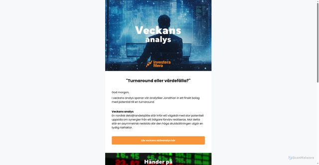 Security scan screenshot of https://preview.mailerlite.com/h6d4s0f9q2/2935568582966252617/y0h1/txt/