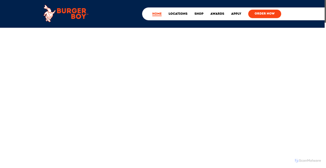 Security scan screenshot of https://burgerboy.com/