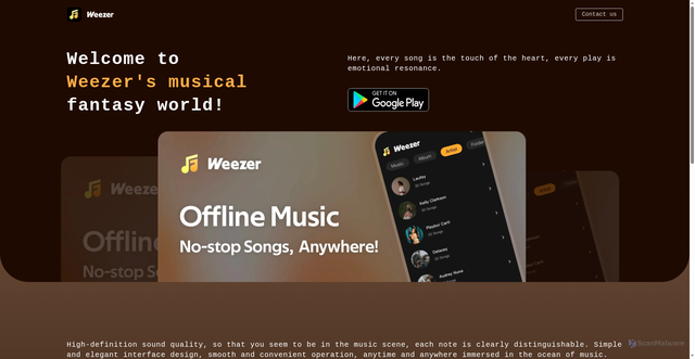 Security scan screenshot of https://weezeronline.com