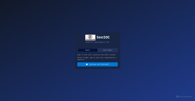 Security scan screenshot of https://seeioc.see-secure.com/