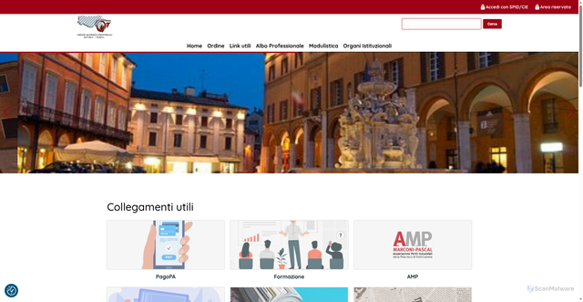 Security scan screenshot of https://www.periti-industriali-forli-cesena.it/