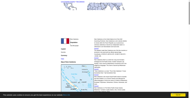 Security scan screenshot of http://countriesoceania.com/New+Caledonia