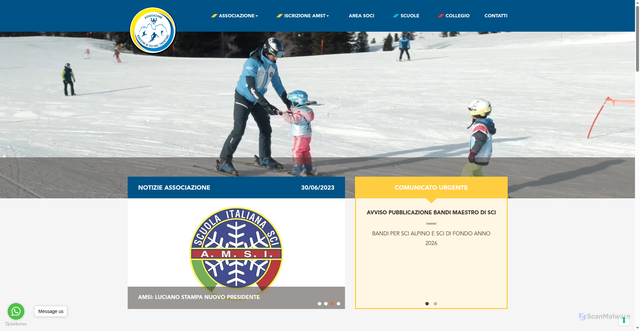 Security scan screenshot of https://www.trentinosci.it/it/