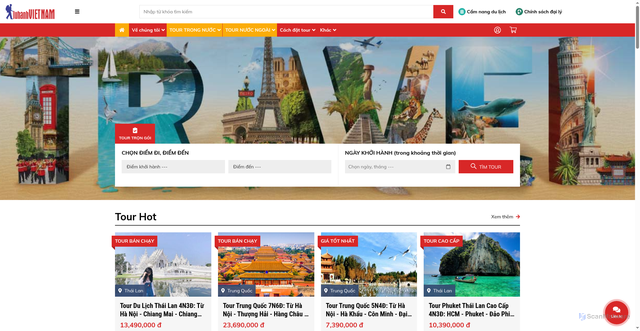 Security scan screenshot of https://luhanhvietnam.com.vn
