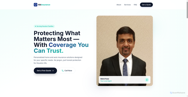Security scan screenshot of http://nik-insurance.com/