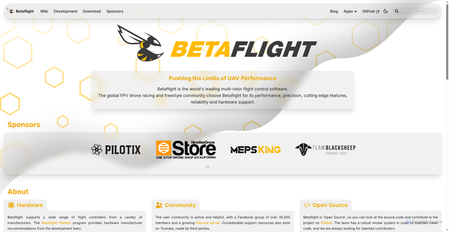 Security scan screenshot of https://betaflight.com