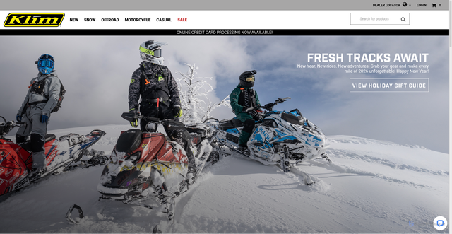 Security scan screenshot of https://klim.com