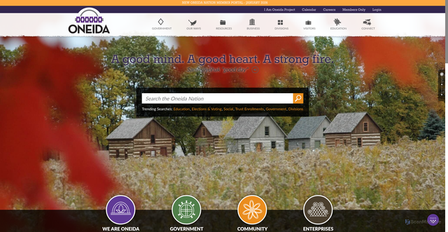 Security scan screenshot of https://oneida-nsn.gov/