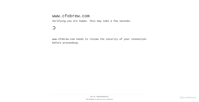 Security scan screenshot of https://www.cfobrew.com/