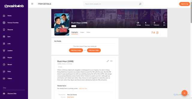 Security scan screenshot of https://smashbomb.com/s/rush-hour