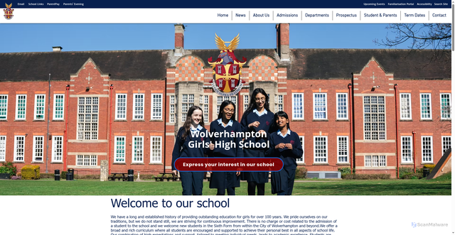 Security scan screenshot of https://www.wghs.org.uk/