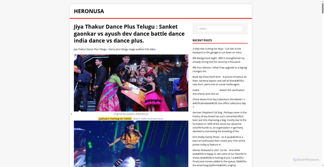 Security scan screenshot of https://asunoreh.pages.dev/posts/jiya-thakur-dance-plus-telugu/