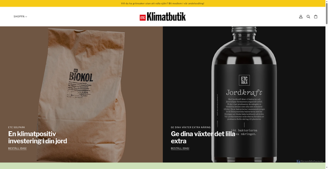 Security scan screenshot of https://etcklimatbutik.se