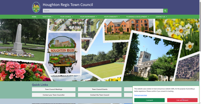 Security scan screenshot of http://www.houghtonregis.org.uk