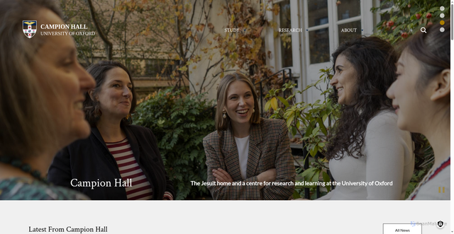 Security scan screenshot of https://www.campion.ox.ac.uk/